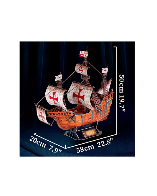 CubicFun - Barco Santa Maria (Puzzle 3D - 204 piezas)