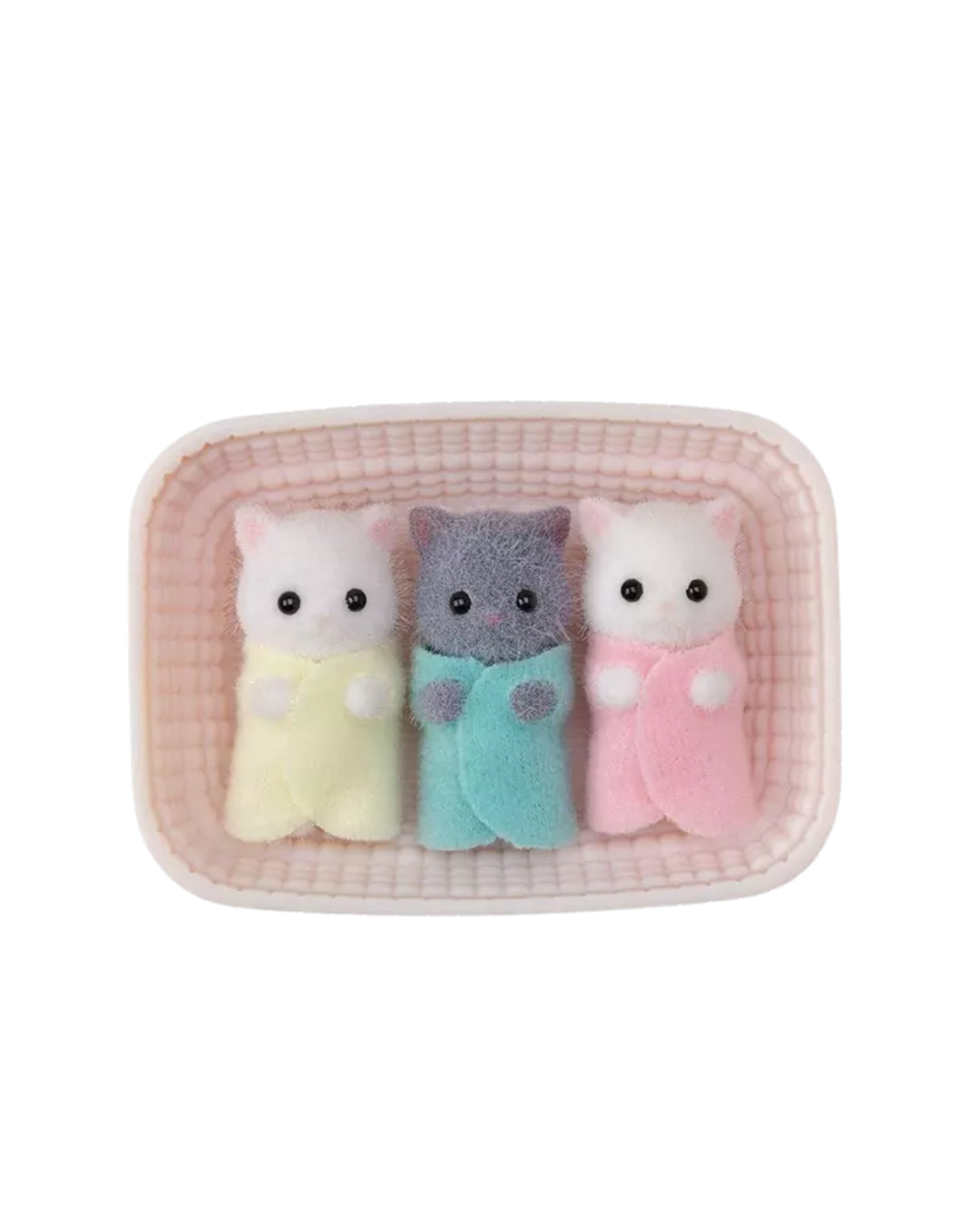 Trillizos Gatos Persas Sylvanian Families set 5458, figuras coleccionables Epoch 2025 Calico Critters, disponibles en figuraschile.cl