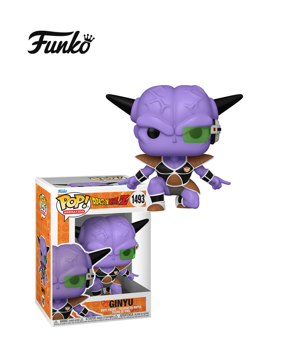 Figura Funko Pop! Animation Dragon Ball Z Ginyu en caja, líder del Comando Ginyu, edición coleccionable disponible en Figuras Chile.