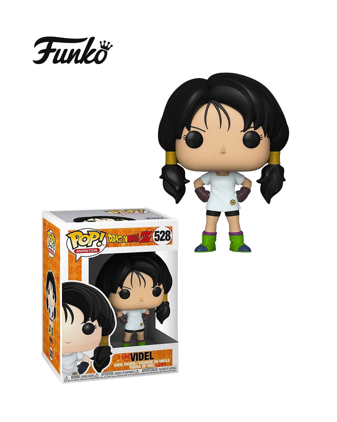 Funko Pop Animation Dragon Ball Z Videl 528 en caja original, figura coleccionable para fanáticos del anime Dragon Ball Z. Disponible en figuraschile.cl