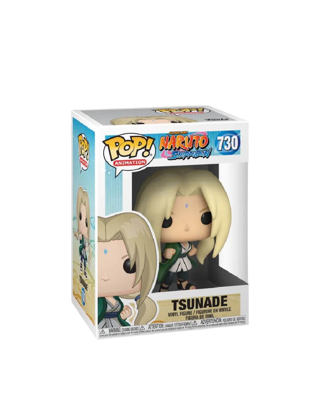 Funko Pop Animation Naruto Shippuden #730 Tsunade, figura de vinilo coleccionable con detalles auténticos del personaje, en caja original, ideal para fans y coleccionistas de Naruto — disponible en figuraschile.cl