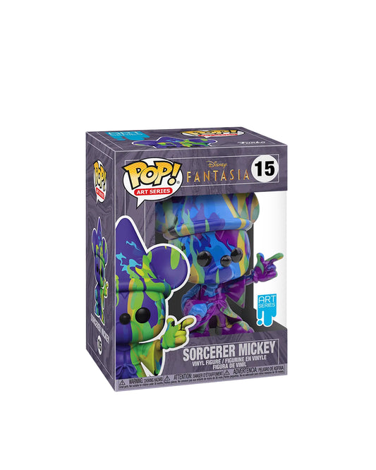 Funko Pop Art Series Disney Fantasia #15 Sorcerer Mickey, figura de colección en caja con diseño artístico — disponible en figuraschile.cl