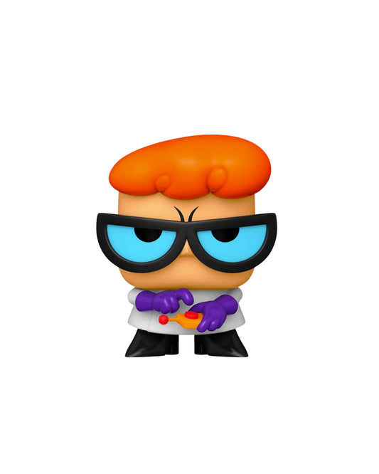Funko Pop Cartoon Network Dexter 1067 en caja original, figura coleccionable del icónico personaje de El Laboratorio de Dexter. Disponible en figuraschile.cl