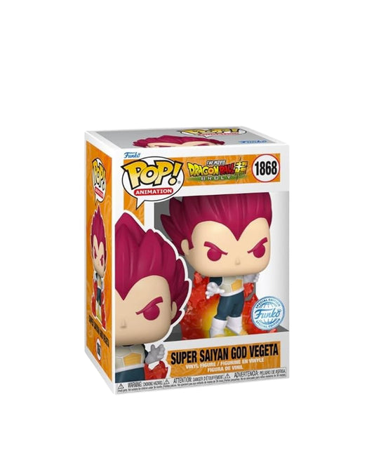 Funko Pop Dragon Ball Broly #1868 y Super Saiyan God Vegeta edición especial Funko en caja – figuras coleccionables disponibles en figuraschile.cl