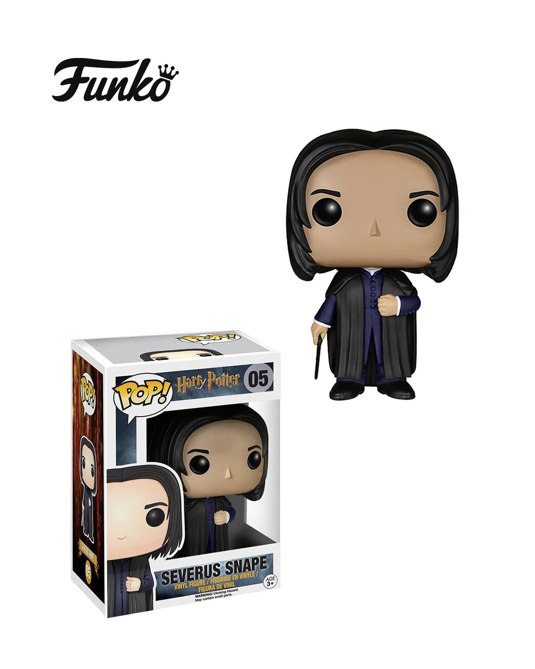 Figura Funko Pop Harry Potter Severus Snape 05 – diseño exclusivo del enigmático profesor de Pociones, perfecto para coleccionistas de Harry Potter; disponible en figuraschile.com