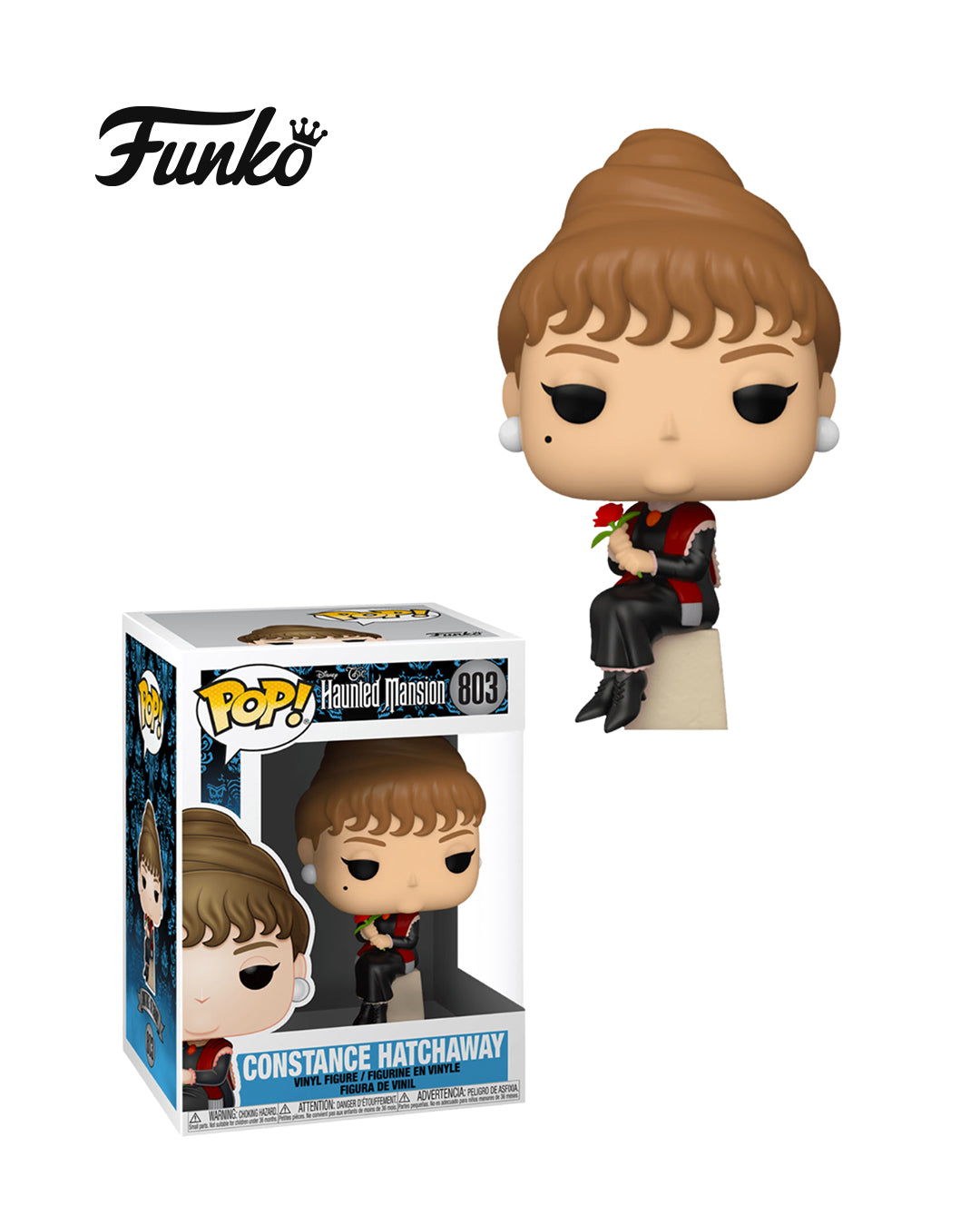 Funko Pop Haunted Mansion #803 Constance Hatchaway, figura de vinilo coleccionable con detalles fieles al personaje, en caja original, ideal para fans y coleccionistas de Haunted Mansion — disponible en figuraschile.cl