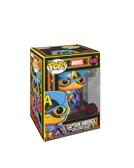 Funko Pop Marvel 648 Captain America edición especial en caja — Figura coleccionable disponible en figuraschile.cl