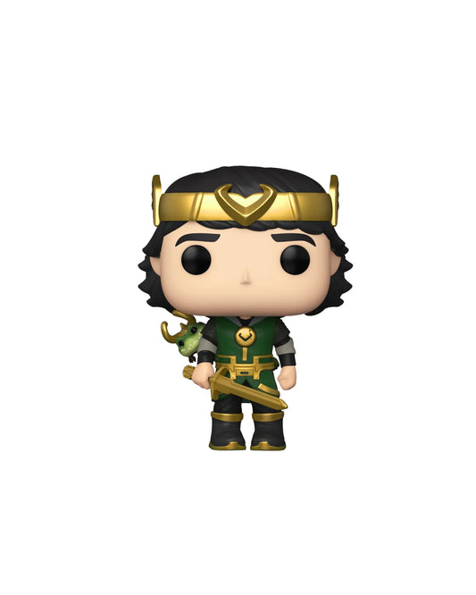 Funko Pop Marvel Loki 900 Kid Loki en caja original, figura coleccionable del Universo Cinematográfico de Marvel ideal para fans y coleccionistas. Disponible en figuraschile.cl