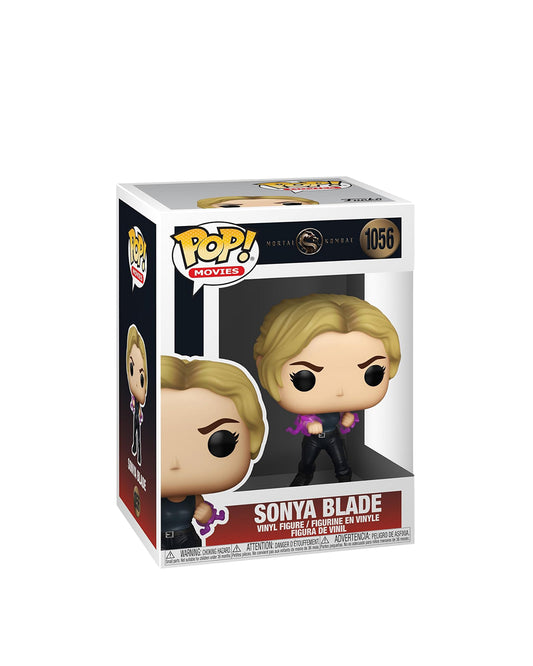 Funko Pop Movies Mortal Kombat #1056 Sonya Blade, figura de vinilo coleccionable con detalles fieles al personaje, en caja original, ideal para fans y coleccionistas de Mortal Kombat — disponible en figuraschile.cl