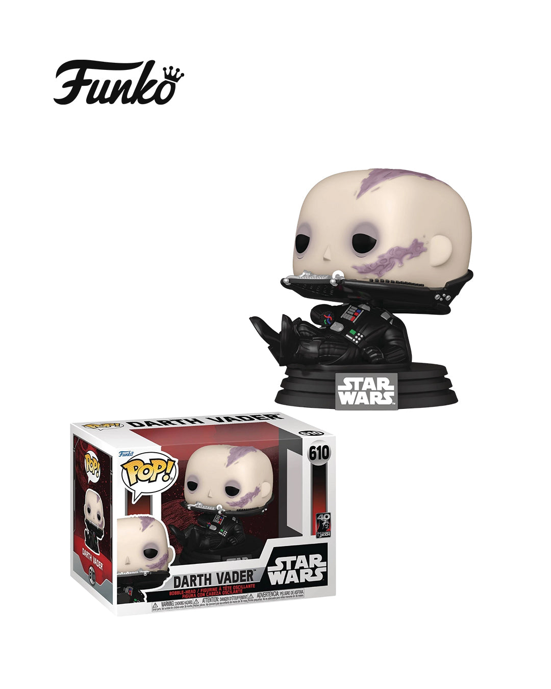 Funko Pop! (Star Wars) Darth Vader #610 (40th Anniversary Return of the Jedi)