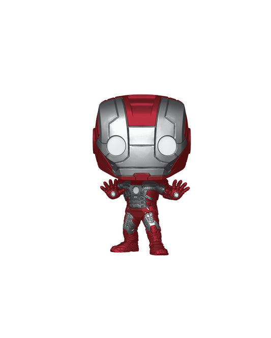 Funko Pop The Infinity Saga Iron Man Mark 5 474 en caja original, figura coleccionable del traje Mark V de Iron Man ideal para fans del Universo Marvel. Disponible en figuraschile.cl