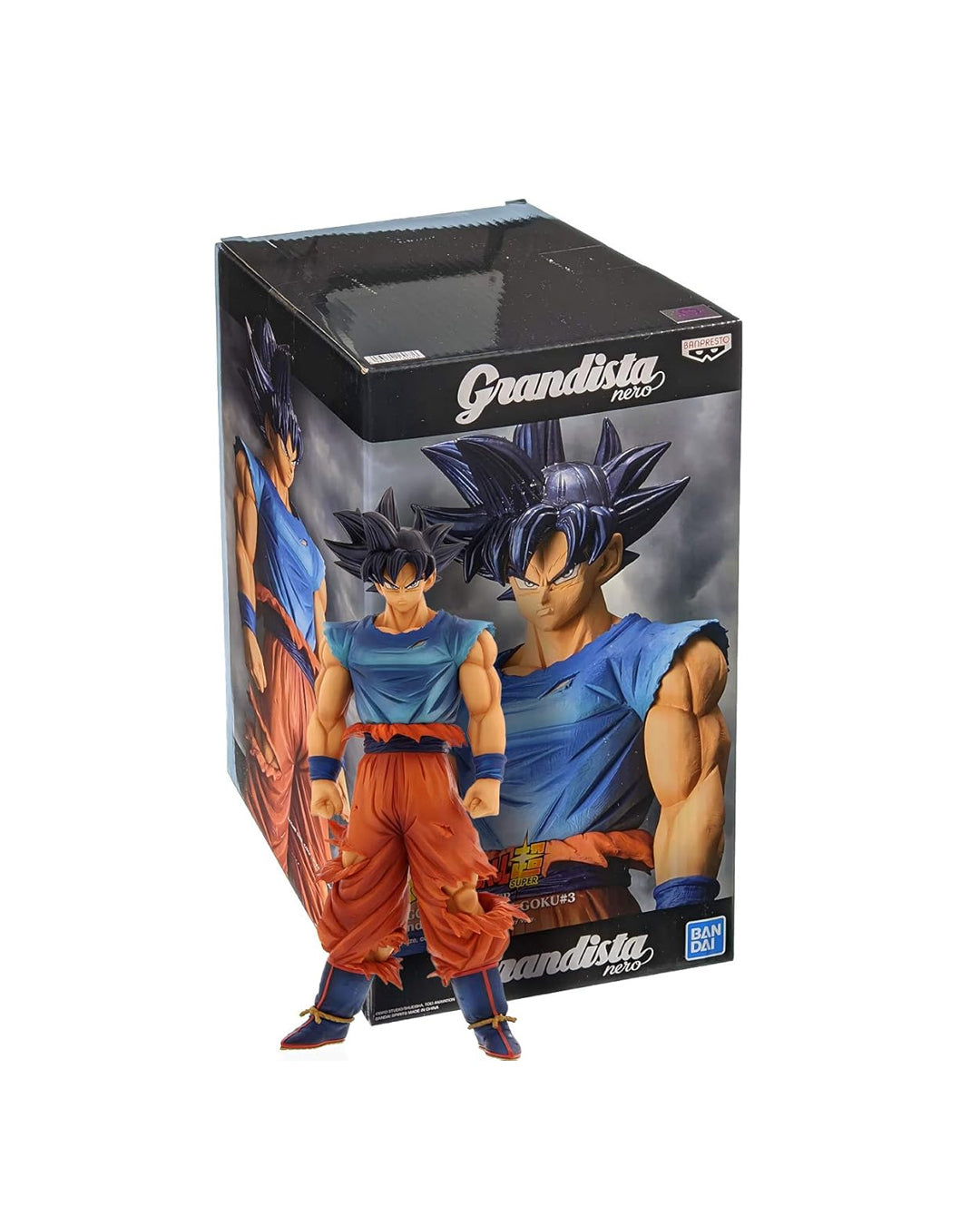 Figura Grandista Banpresto Nero Son Goku 3 en caja, edición coleccionista, disponible en figuraschile.com