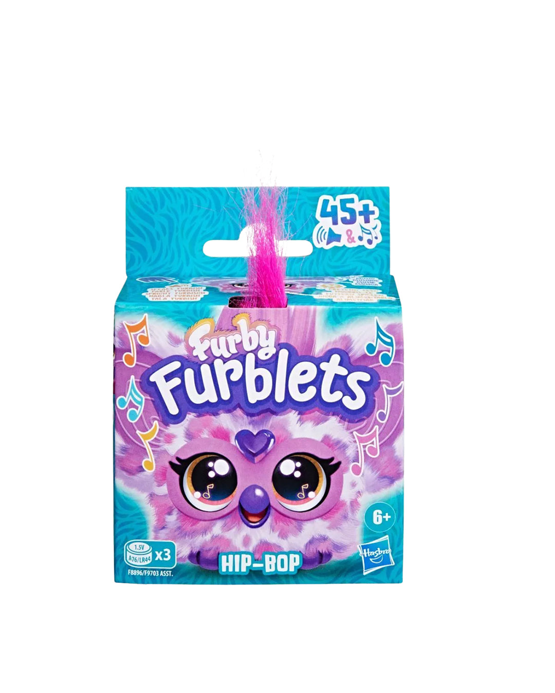 Hasbro Furby Furblets Hip Bop, figura coleccionable interactiva en caja, disponible en figuraschile.cl
