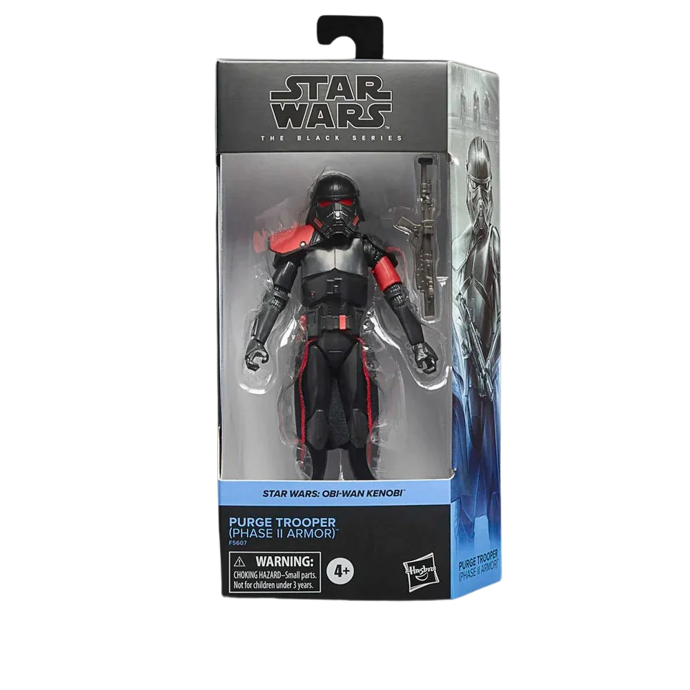 Figura de acción Hasbro Star Wars The Black Series del Purge Trooper de la serie Obi-Wan Kenobi, en caja original, distribuida por FigurasChile.