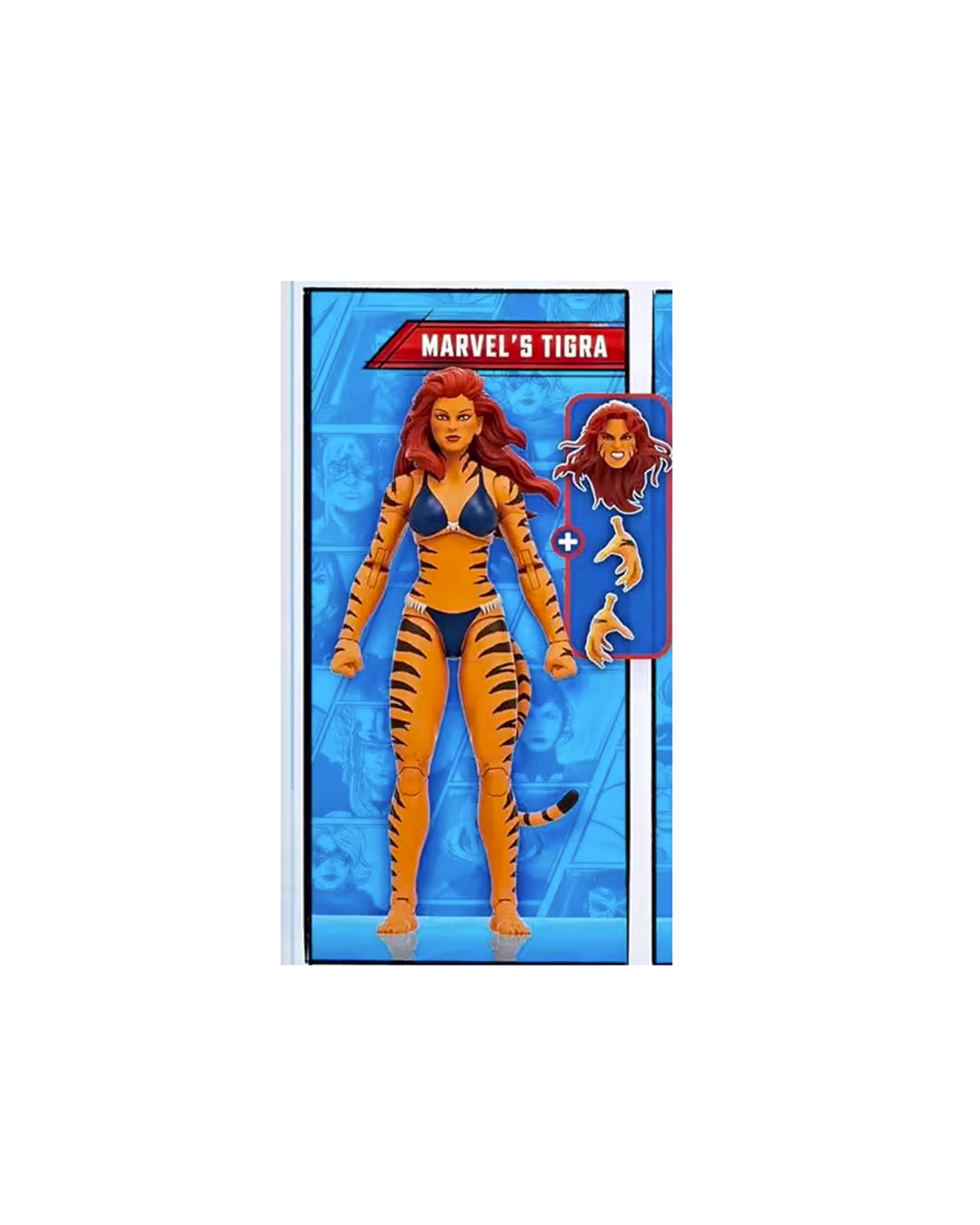 Figura Marvel Legends Series The West Coast Avengers Tigra, articulada y coleccionable, disponible en figuraschile.com