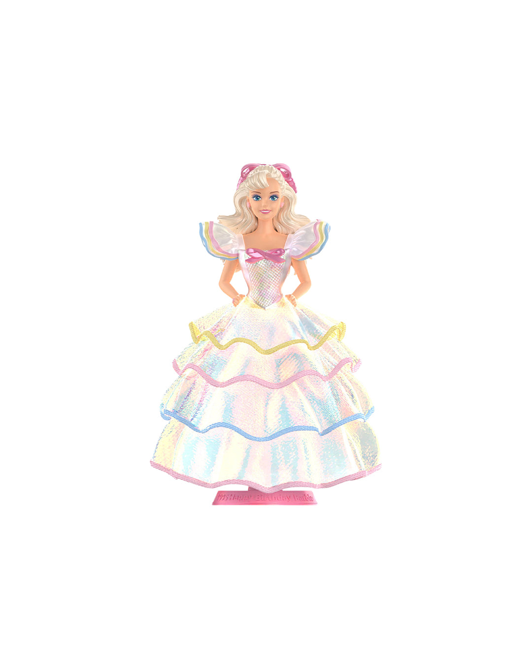 Figura Pop Mart Barbie Style Icon Series 1995 Happy Birthday Barbie - Edición Secreta coleccionable en PVC, 14 cm de altura. Figura limitada de aniversario de Barbie, perfecta para fans y coleccionistas.