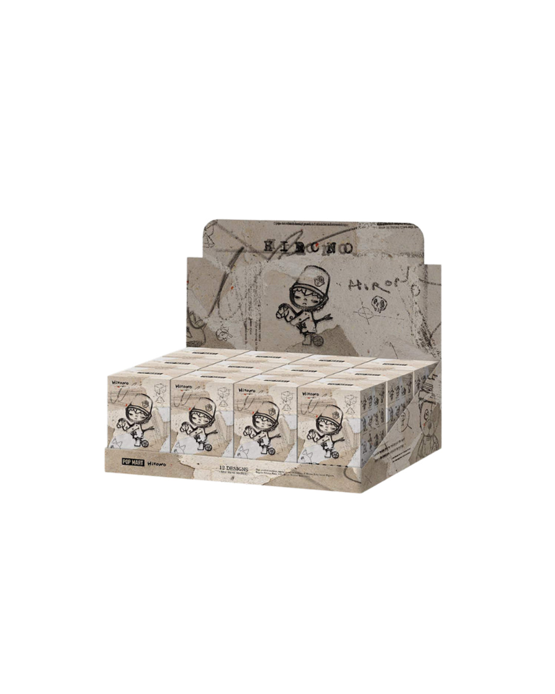 Pop Mart Hirono Echo Series Hiding Behind You, whole box de diseño artístico ideal para amantes del arte y coleccionistas. Disponible en figuraschile.cl