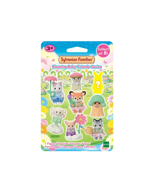 Blind Bag Sylvanian Families Blooming Baby Friends Series – figura coleccionable al azar de la serie Blooming Baby Friends, ideal para coleccionistas de Sylvanian Families; disponible en figuraschile.com