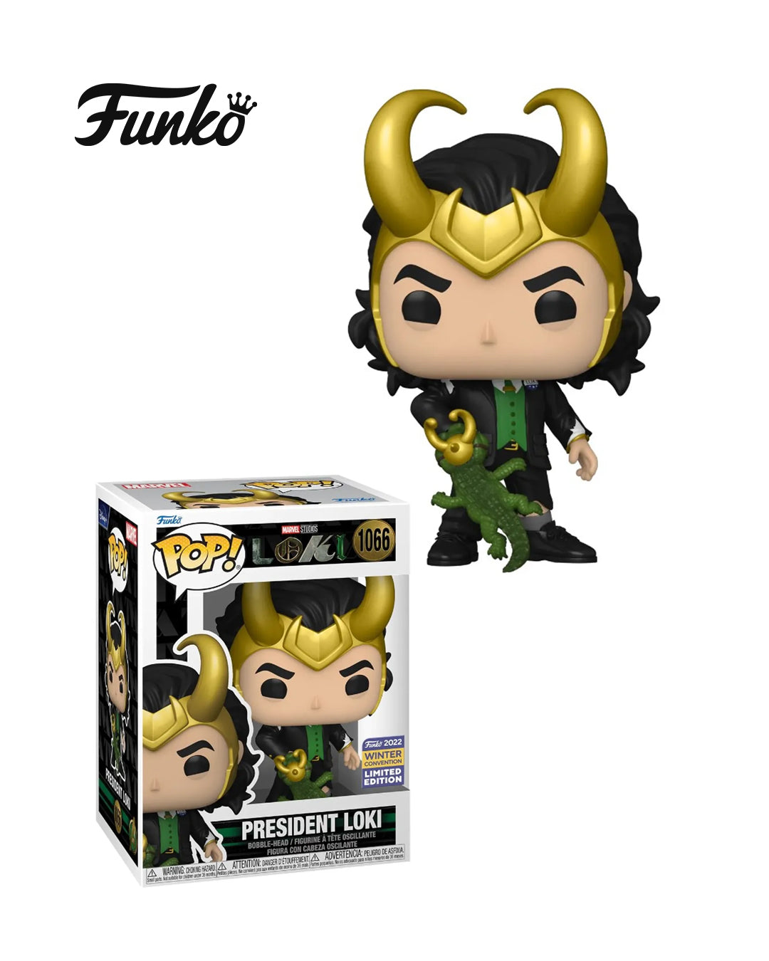 Funko Pop! (Marvel - Loki) President Loki #1066 (Funko 2022 Winter Convention) (Weplayer)