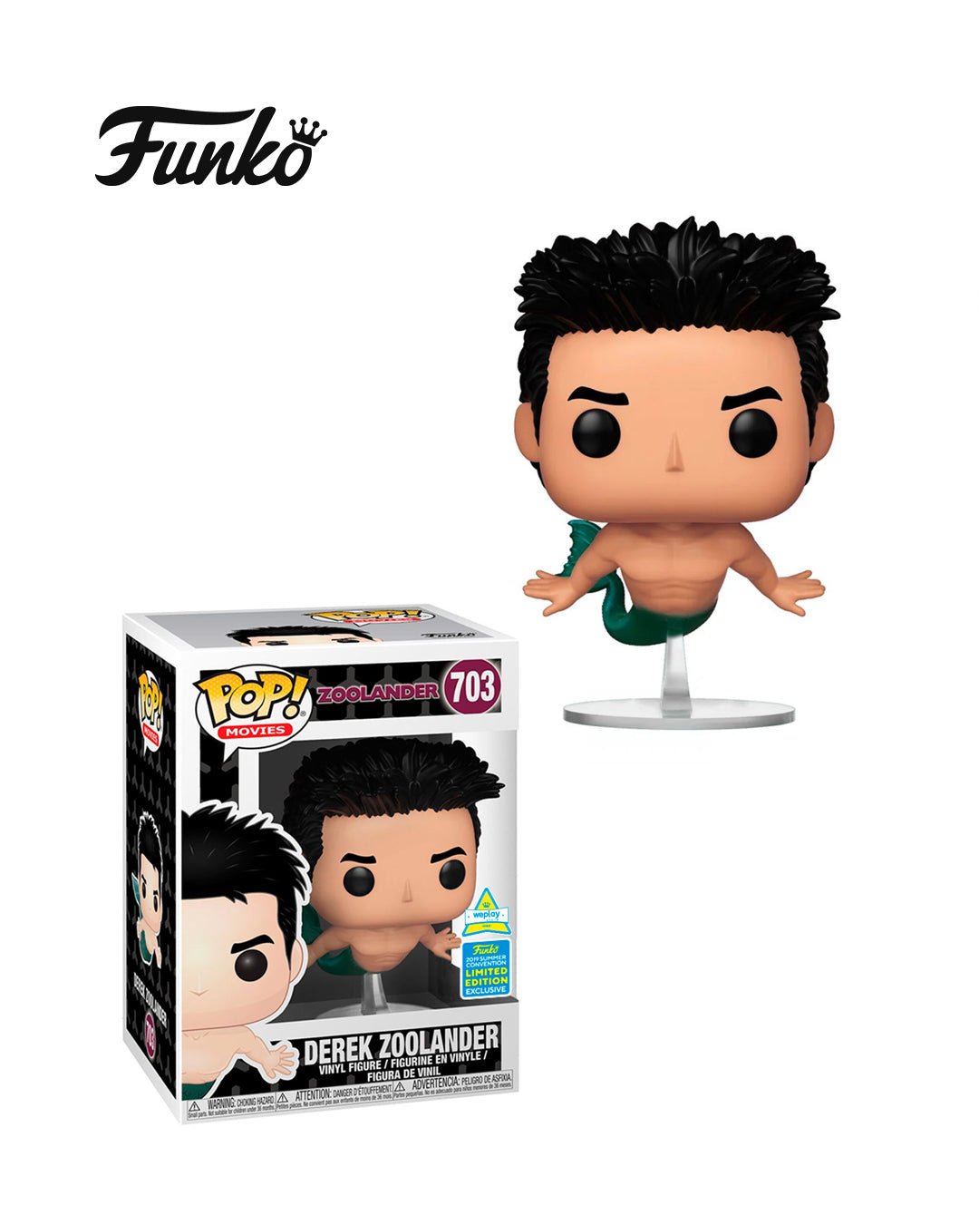 Funko Pop! (Zoolander) Derek Zoolander #703 (Funko 2019 Summer Convention) (Weplay)