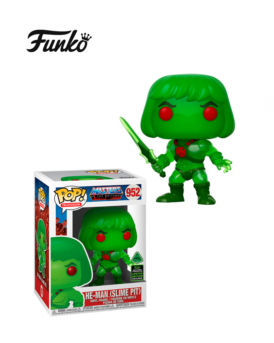 Funko Pop! (Masters of the Universe) He-Man (Slime Pit) #952 (2020 Spring Convention Limited Edition Exclusive) (Weplay)