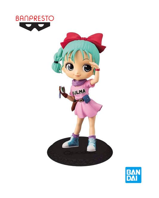 Figura Q Posket Bulma de Banpresto Bandai, detallada y coleccionable, disponible en figuraschile.com