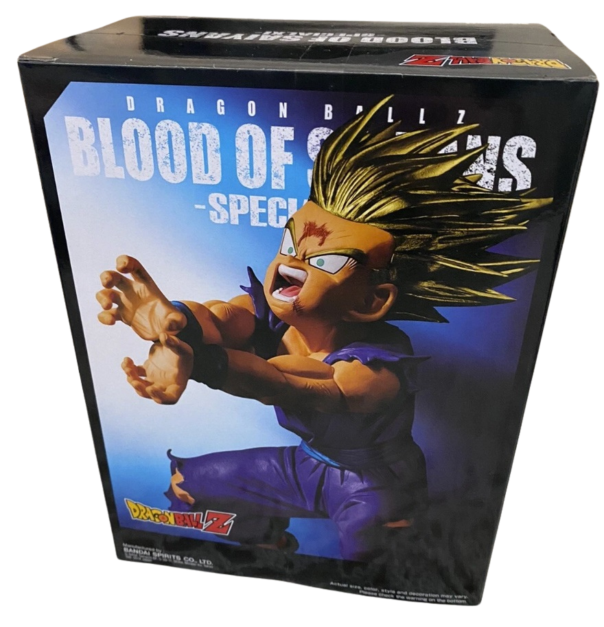 Figura especial XL Gohan con caja "Blood of Saiyans" de Banpresto Bandai, edición limitada, disponible en figuraschile.com