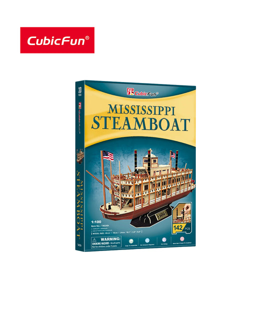 CubicFun - Barco Mississippi Steamboat (Puzzle 3D - 142 piezas)