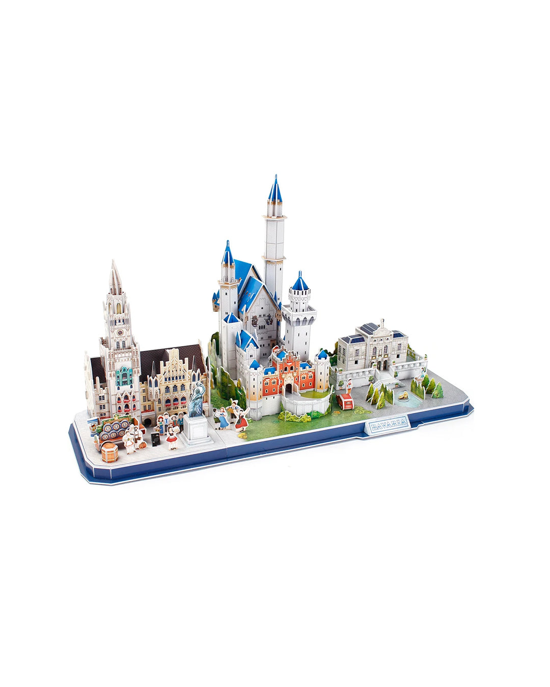 Puzzle 3D CubicFun City Line Bavaria, 178 piezas para armar, figura decorativa y educativa, disponible en figuraschile.cl