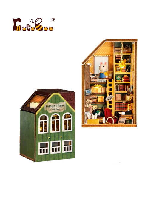 Cute Bee DIY House QH-005 Gary's House – encantadora casa de bricolaje con detalles únicos, ideal para coleccionistas y amantes del diseño en miniatura; disponible en figuraschile.com