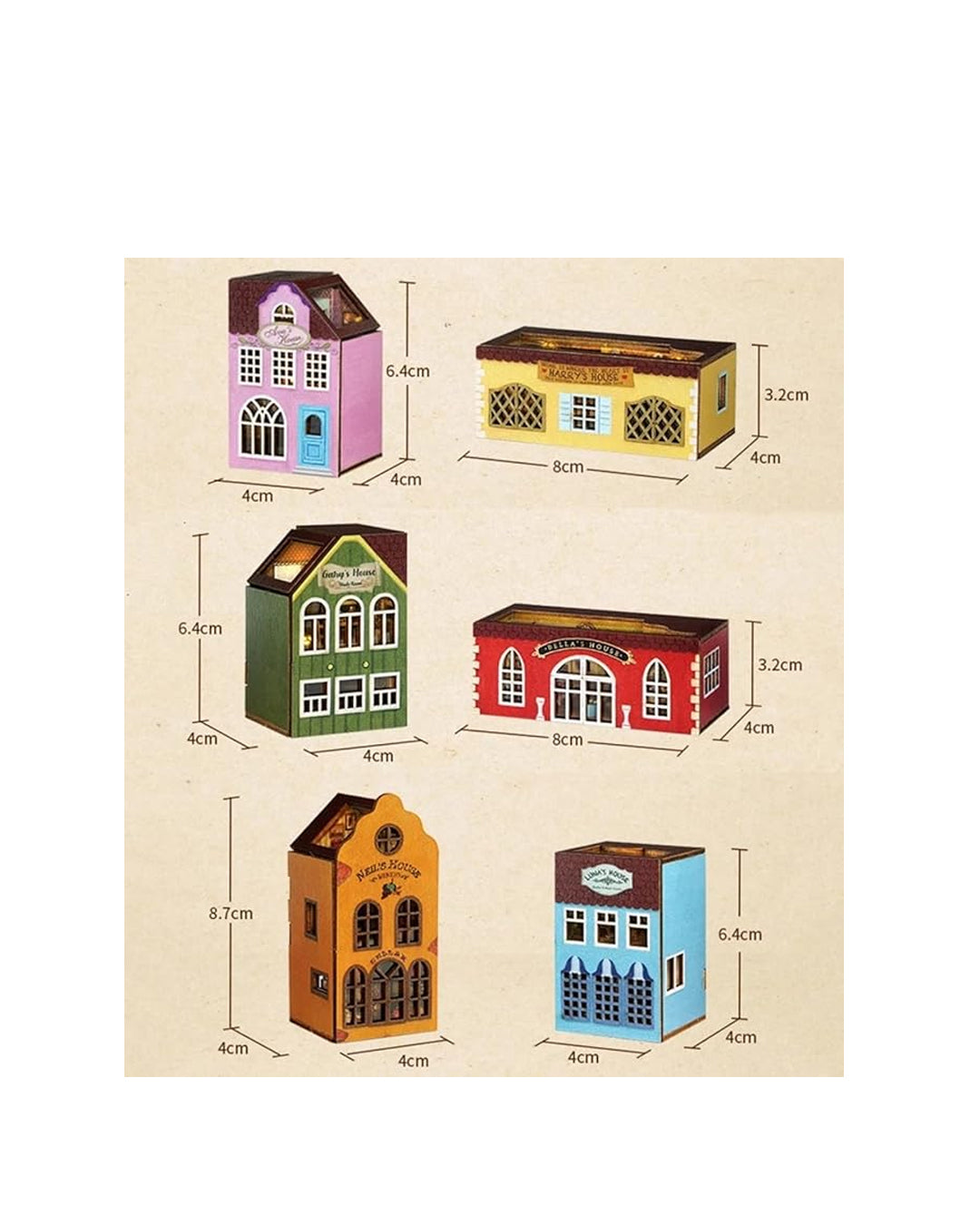 Cute Bee DIY House QH-005 Gary's House – encantadora casa de bricolaje con detalles únicos, perfecta para coleccionistas y aficionados a las miniaturas; disponible en figuraschile.com