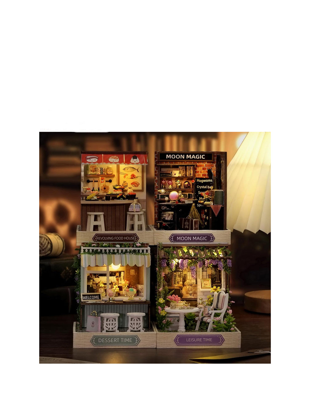 Kit de casa en miniatura Cutebee DIY QT-085 "Moon Magic" para ensamblar, disponible en figuraschile.com