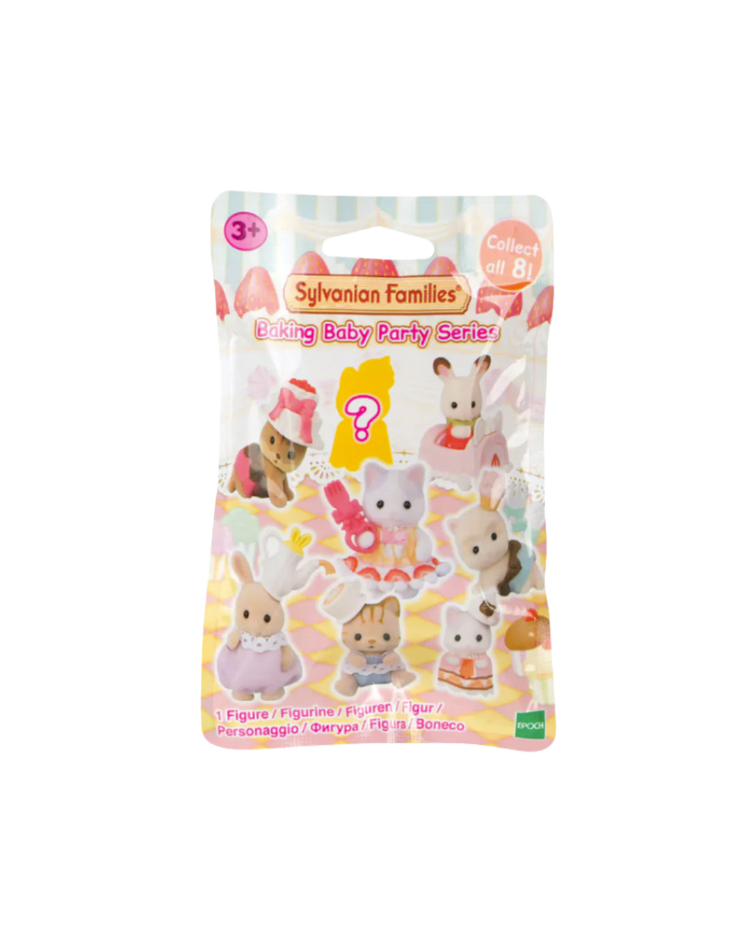Epoch Sylvanian Families Baking Baby Party Series Blind Bag, juguete coleccionable sorpresa ideal para fans de Sylvanian Families. Disponible en figuraschile.cl