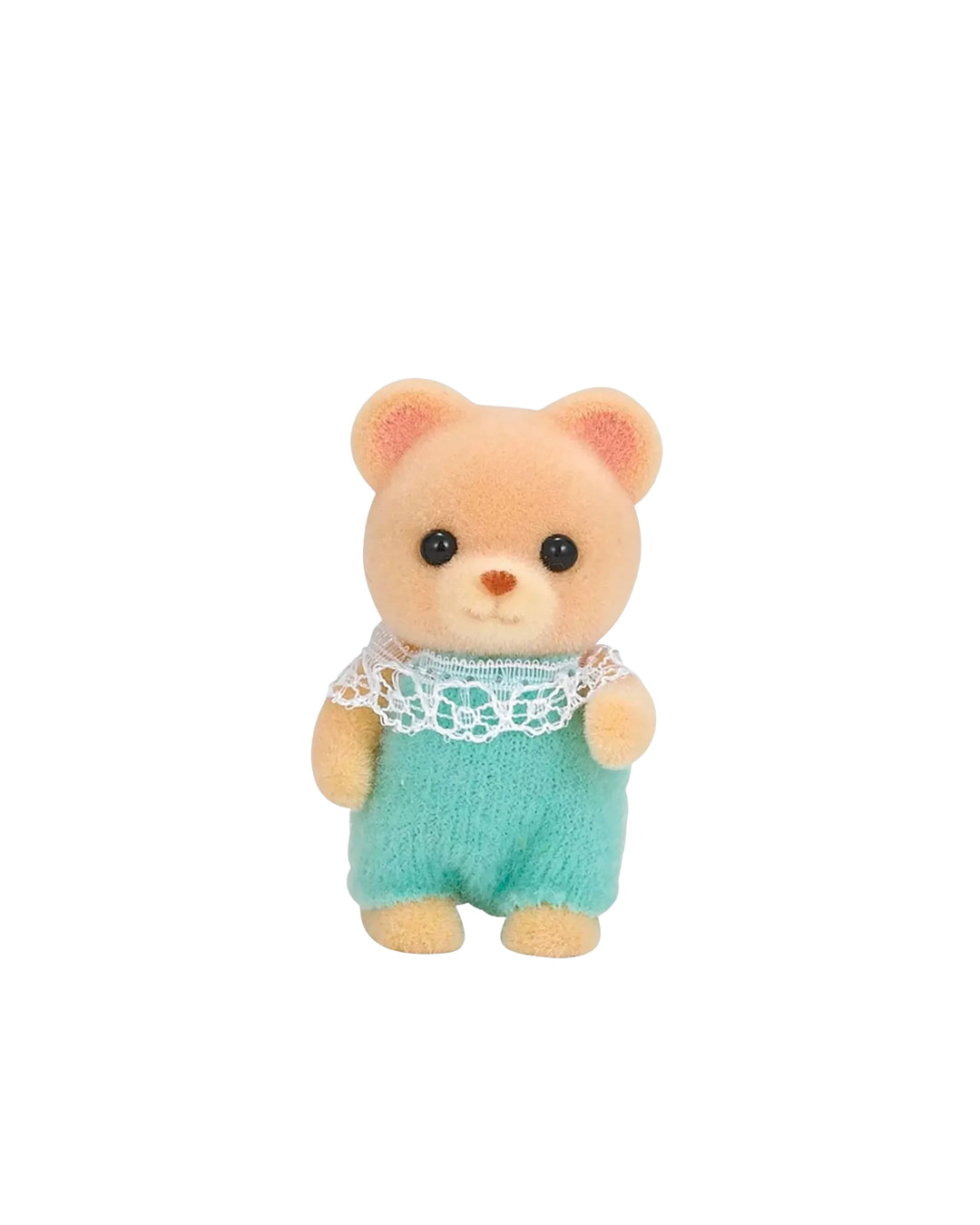 Figura coleccionable del bebé oso de Sylvanian Families de Epoch, edición Kinder KU68, en su caja original. Producto distribuido por figuraschile.cl