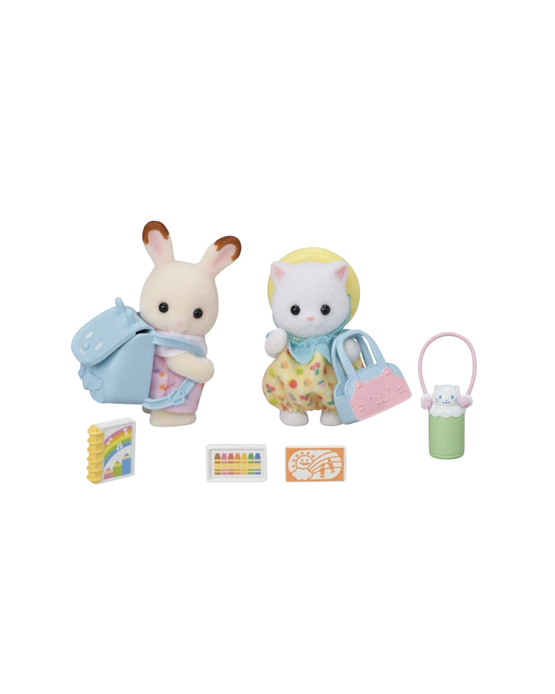 Nursery Friends Walk Along Duo Sylvanian Families set 5747, dúo de figuras bebé con accesorios para paseo Epoch 2025 Calico Critters, disponible en figuraschile.cl