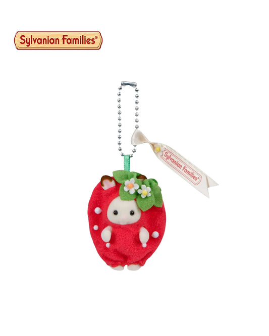 Llavero Sylvanian Families Strawberry, figura coleccionable con diseño de fresa Epoch 2025 Calico Critters, disponible en figuraschile.cl