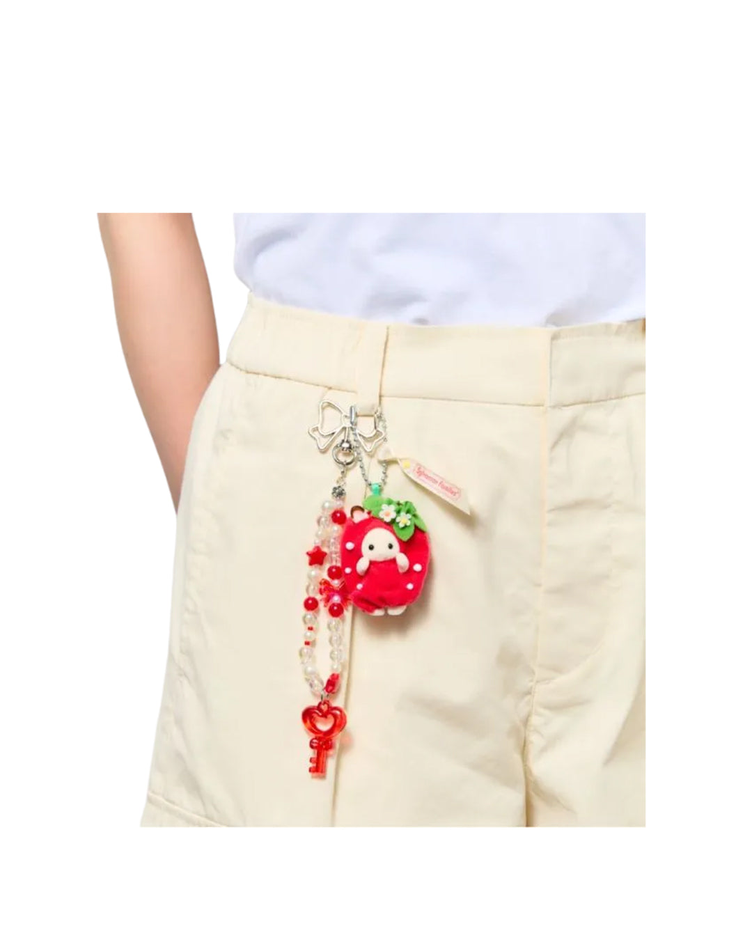 Llavero Sylvanian Families Strawberry, figura coleccionable con diseño de fresa Epoch 2025 Calico Critters, disponible en figuraschile.cl