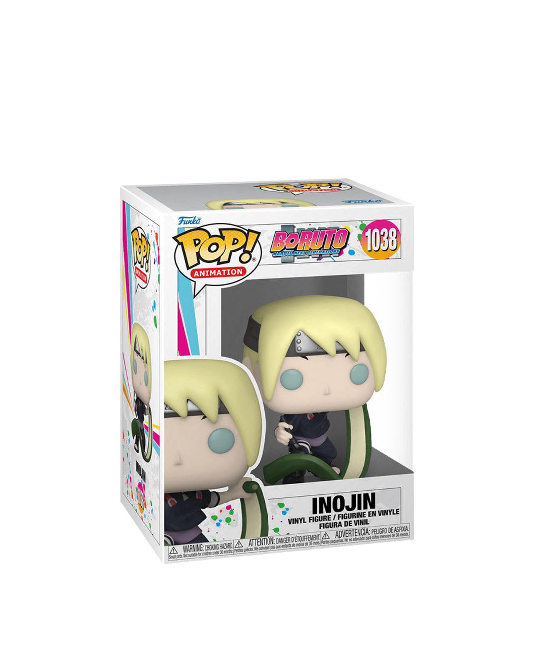 Funko Pop! Animation Boruto Inojin #1038 — figura coleccionable del personaje Inojin Yamanaka de la serie Boruto: Naruto Next Generations. Disponible en figuraschile.cl