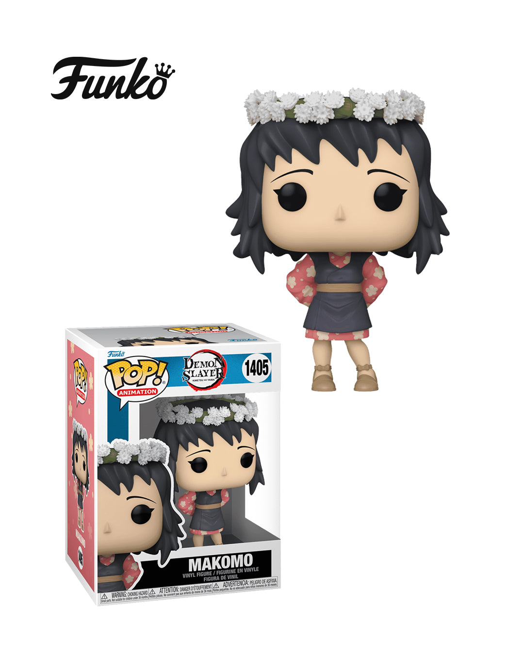 Funko Pop Animation Demon Slayer 1405 Makomo, figura coleccionable oficial, disponible en figuraschile.cl