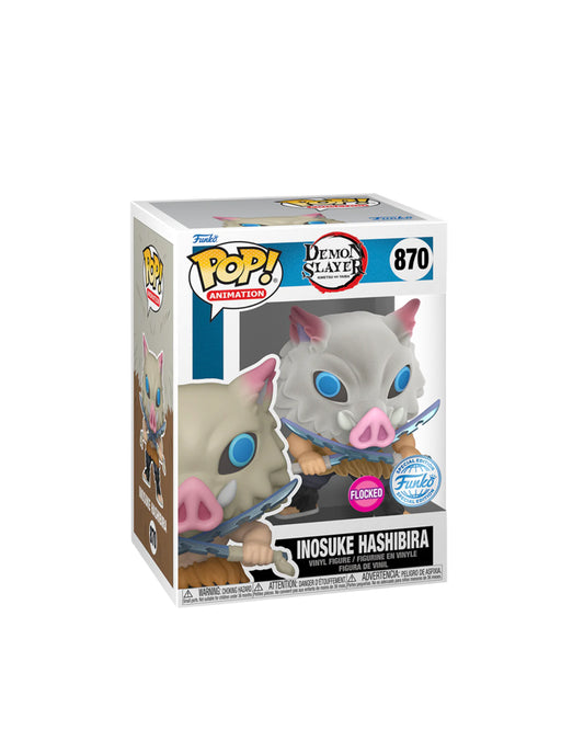 Funko Pop! (Demon Slayer) Inosuke Hashibira #870 (Flocked) (Funko Special Edition)