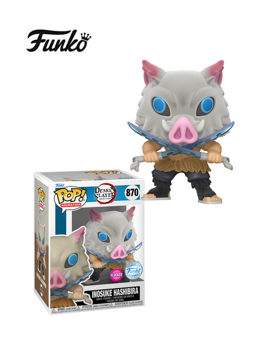 Funko Pop! (Demon Slayer) Inosuke Hashibira #870 (Flocked) (Funko Special Edition)