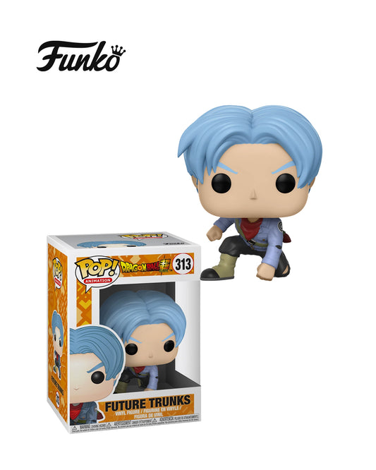 Figura Funko Pop #313 de Future Trunks de Dragon Ball Super con espada y atuendo de combate en caja coleccionable disponible en figuraschile.cl