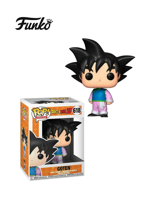 Funko Pop Animation Dragon Ball Z Goten 618 en caja original, figura coleccionable para fanáticos del anime Dragon Ball Z. Disponible en figuraschile.cl