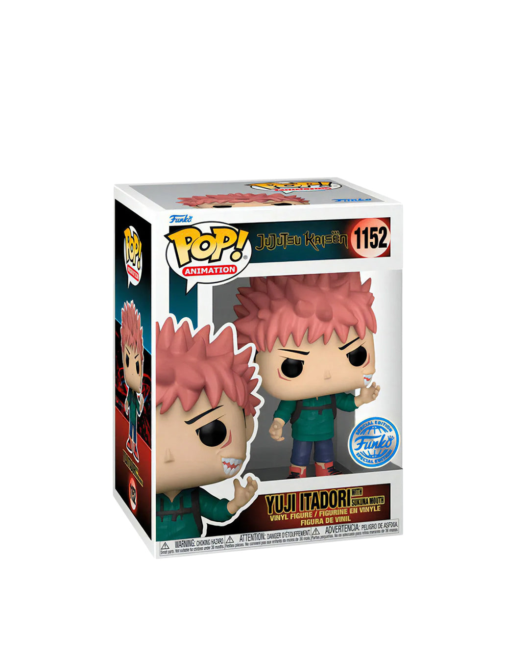 Funko Pop! (Jujutsu Kaisen) Yuji Itadori #1152 (With Sukuna Mouth) (Funko Special Edition)