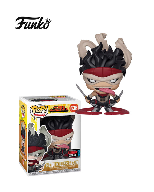 Funko Pop Animation My Hero Academia #636 Hero Killer Stain, edición limitada de la Fall Convention 2019, figura de colección en caja — disponible en figuraschile.cl