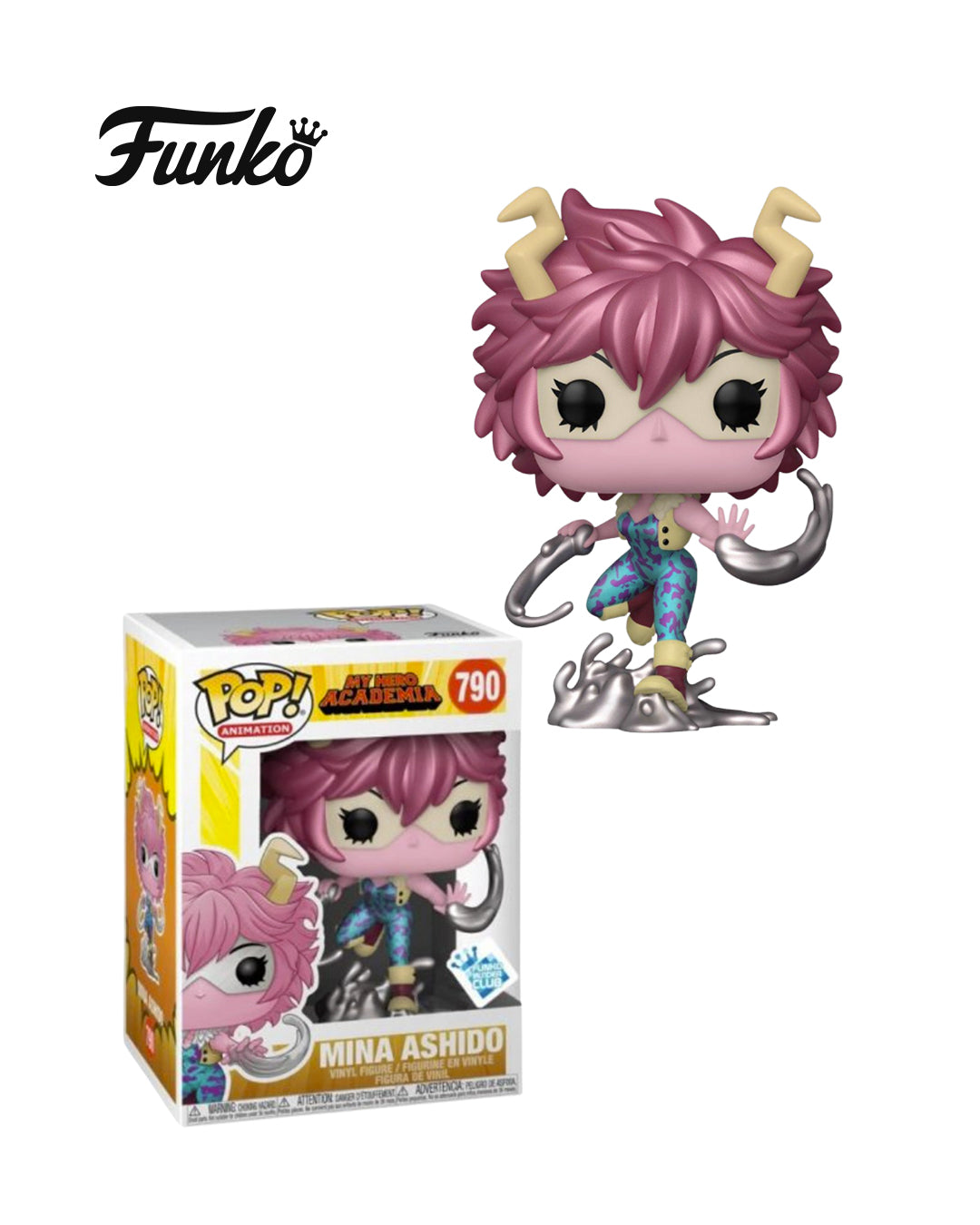 Funko Pop Animation My Hero Academia #790 Mina Ashido, edición exclusiva Funko Insider Club, figura de colección en caja — disponible en figuraschile.cl