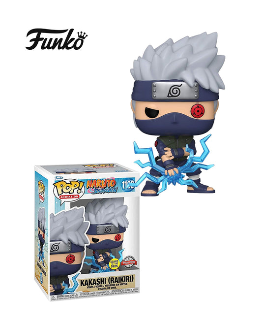 Funko Pop Animation Naruto Shippuden #1103 Kakashi Raikiri, edición especial que brilla en la oscuridad, figura de vinilo coleccionable con detalles auténticos, en caja original, ideal para fans y coleccionistas — disponible en figuraschile.cl