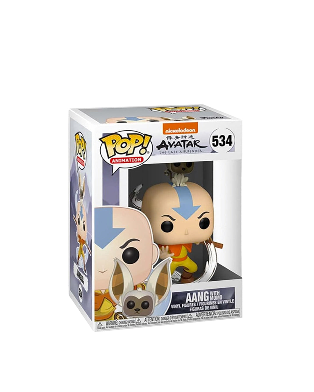 Funko Pop! (Nickelodeon - Avatar The Last Airbender) Aang with Momo #534