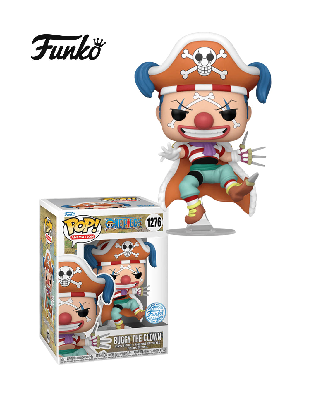 Funko Pop Animation One Piece Buggy the Clown Funko Special Edition en caja — Figura coleccionable disponible en figuraschile.cl