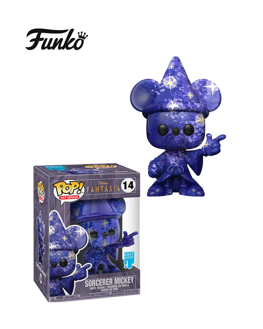 Funko Pop Art Series Disney Fantasia #14 Sorcerer Mickey, figura de colección en caja con diseño artístico — disponible en figuraschile.cl